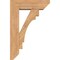 Ekena Millwork Merced Slat Smooth Bracket w/ Offset Brace, Western Red Cedar, 7 1/2"W x 24"D x 36"H BKT0806X24X36MRC06SWR - alternate 3